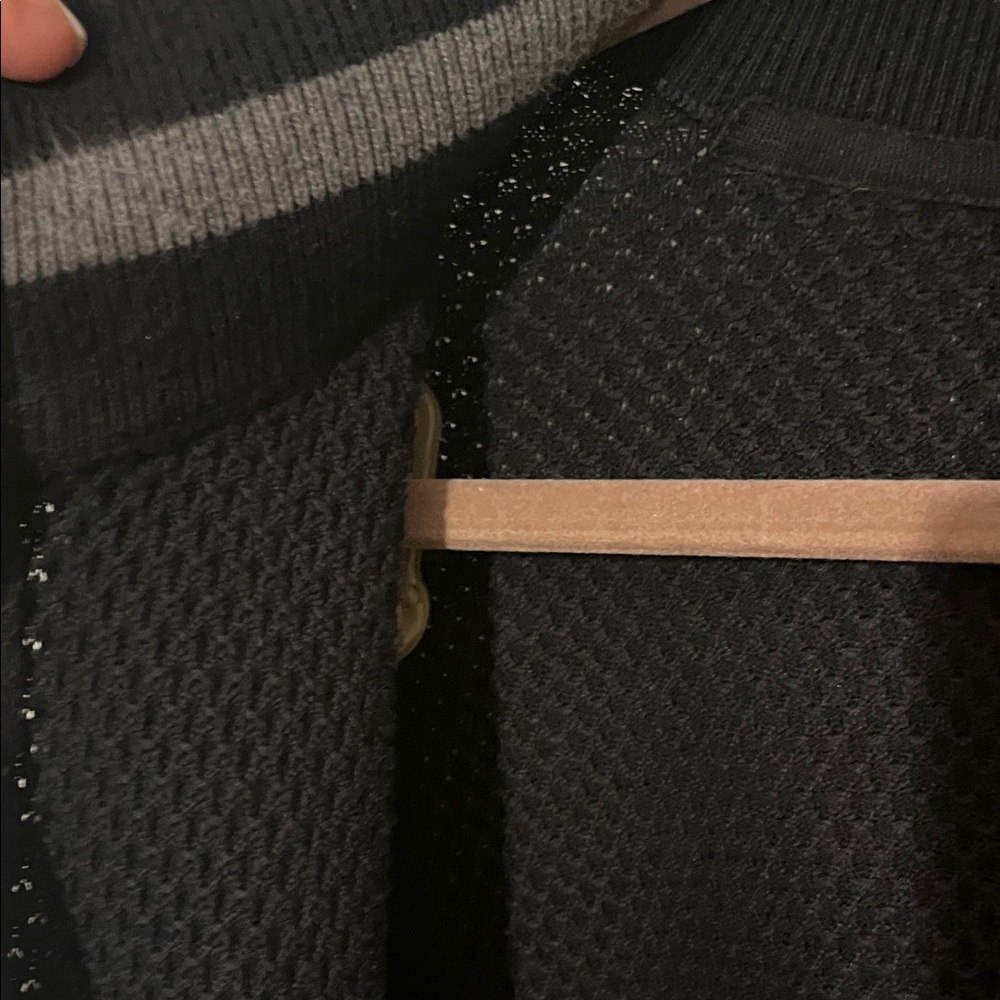 Theory Black Textured sweater Jacket with Zip Closure - Picture 5 of 6